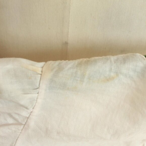 Vintage 1950s 1960s Baby Dress, Handmade Embroidered Pink Linen Little Girls - Picture 10 of 10